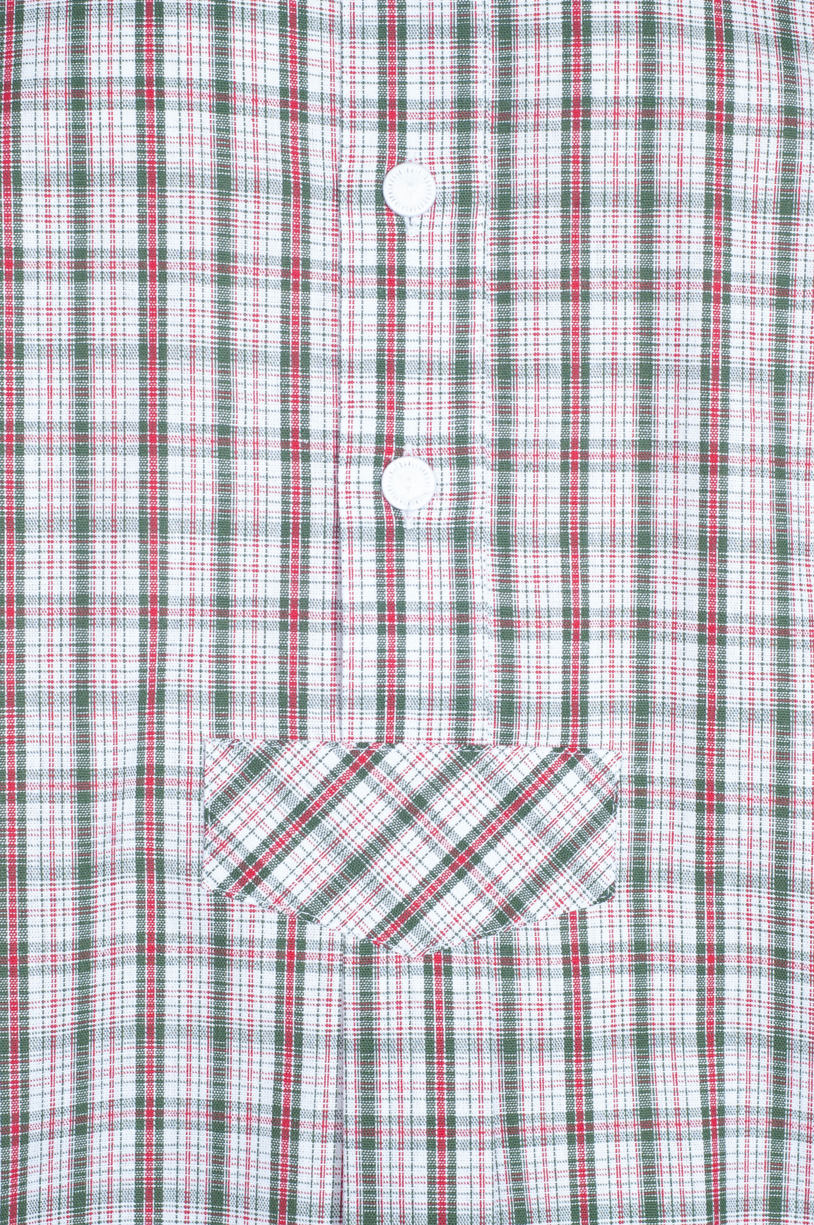 Arzberger Herrenhemd, tanne-rot kariert, Liegekragen, Pfoad, Slim Line #3