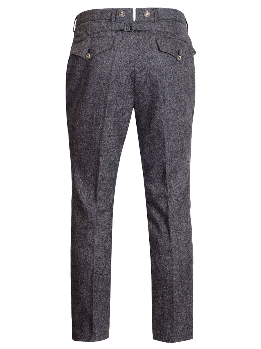 hausg'macht Lodenhose Wastl, Perlloden, grau, elegant #4