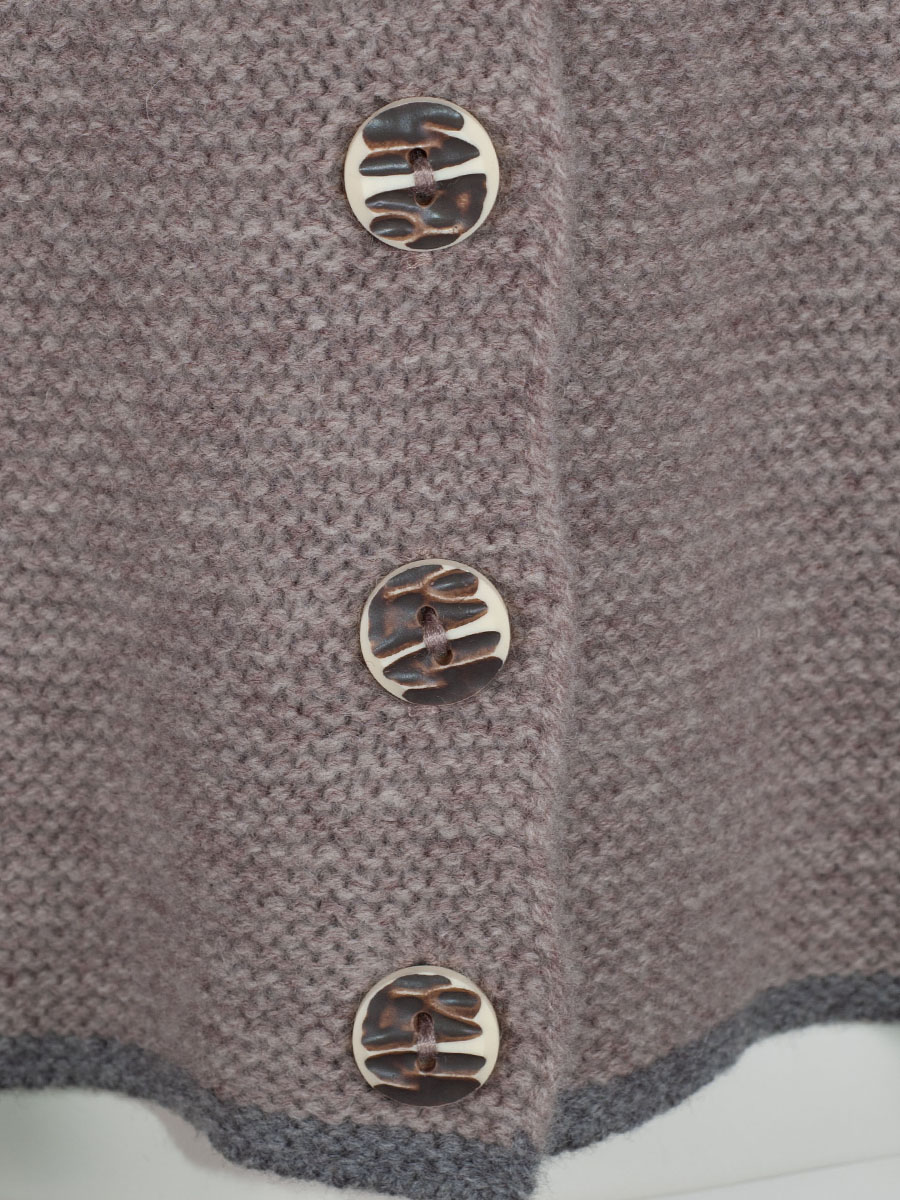 fei scho schee Strickjacke, sleet, Rückenfalte #4