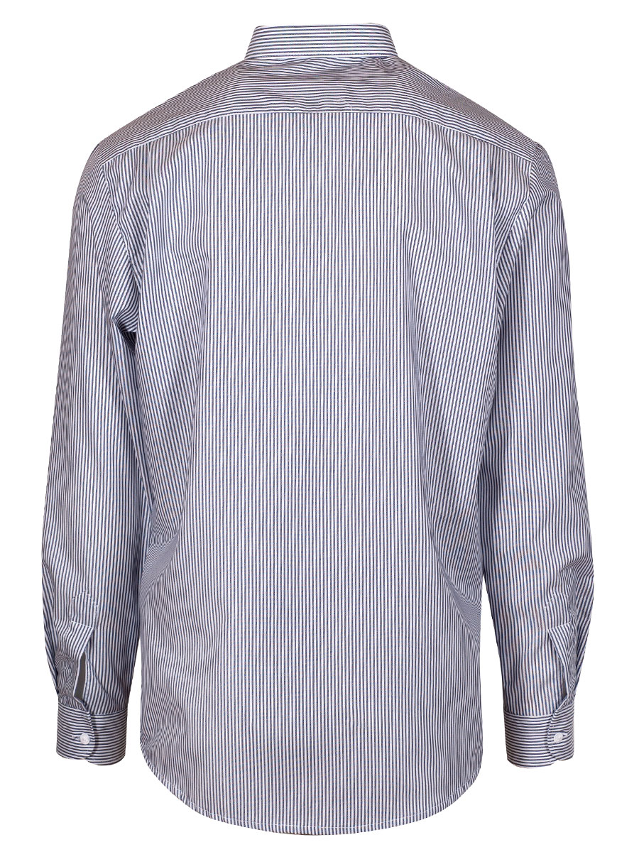 Orbis Herrenhemd, Pfoad, marine, gestreift, Liegekragen, Regular Fit #3