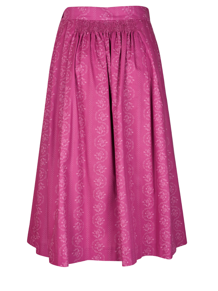 Berwin & Wolff Faltenrock, pink, Blumenmuster #3