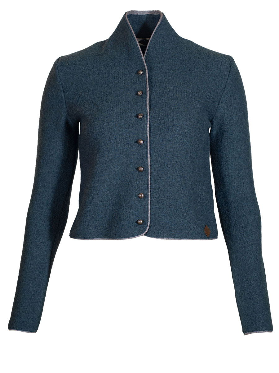 Stapf Walkjacke Bruna, Sommerwalk, petrol, Kelchkragen #1