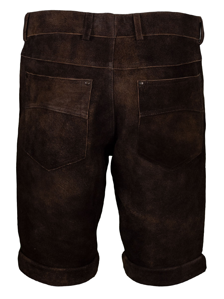 Weinbauer Kurze Lederhose, Stulpenhose, dunkelbraun, ahorn #3
