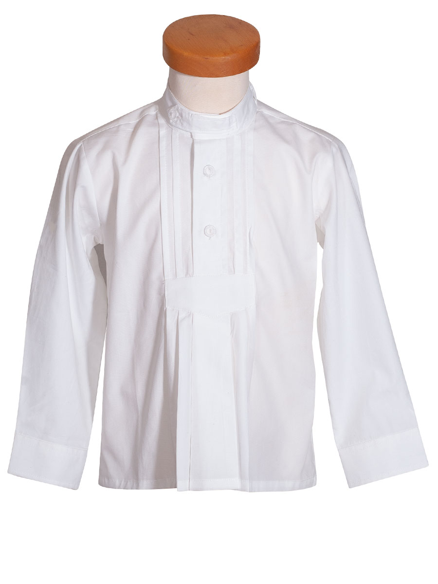Ederer Buben-Kinderhemd festlich weiß, Stehkragen #1