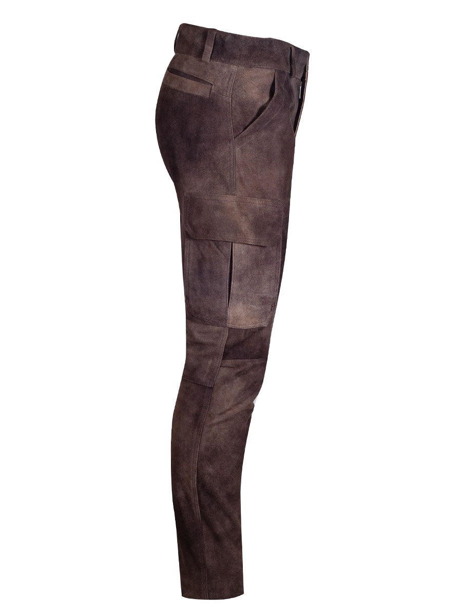 Lange Lederhose Cooper, antik braun, sämina, Cargostil #2