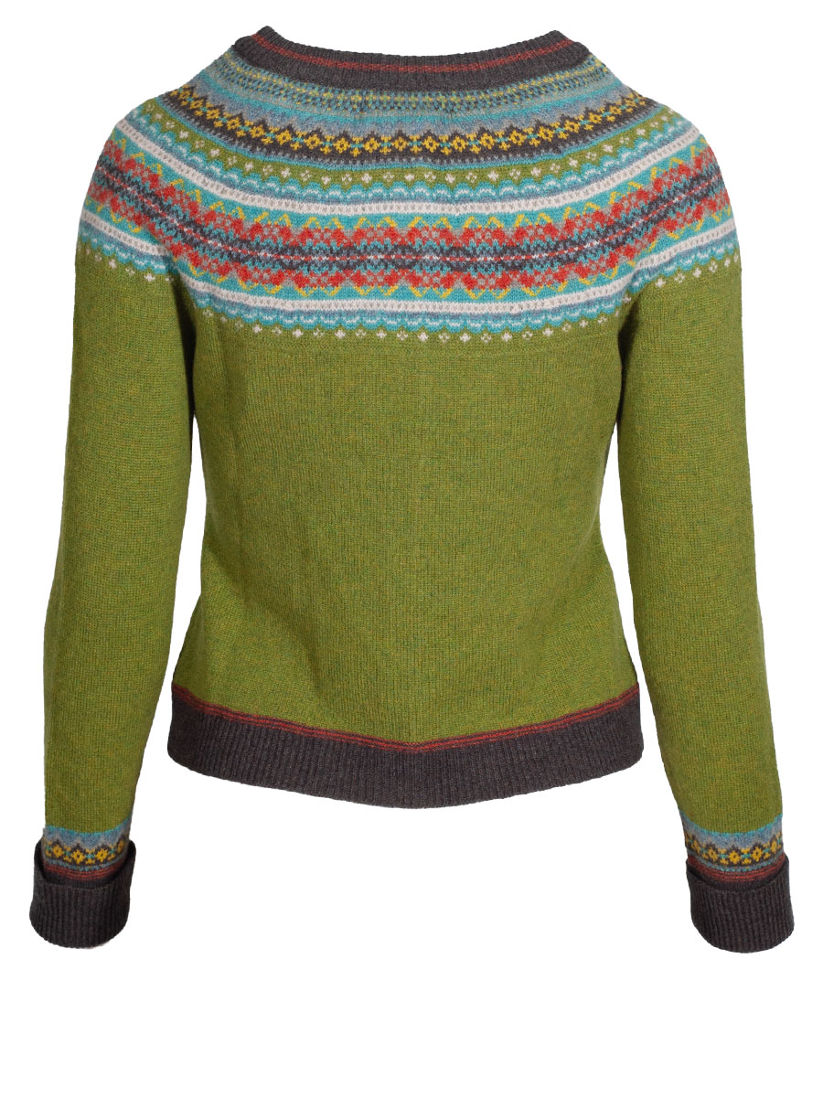 Eribè Knitwear Alpine Short Cardigan, Strickjacke, moss, grün-bunt #2