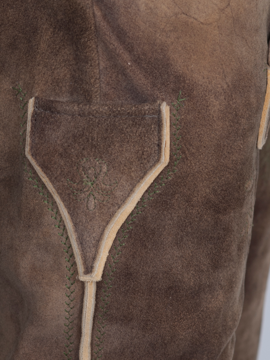 Weinbauer Erzherzog Kniebundlederhose Wildbock sämisch #4