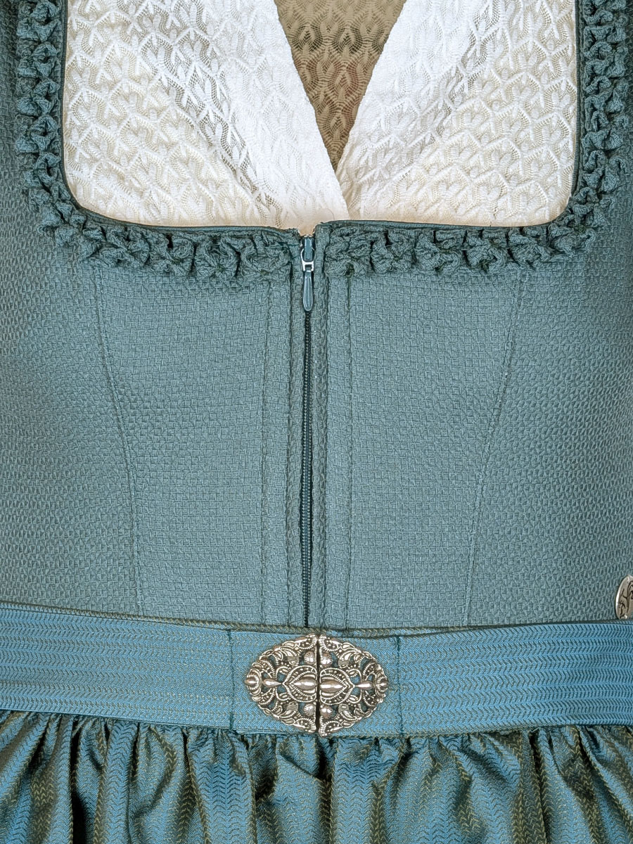 MarJo Dirndl Büchenbach, opalgrün, festlich, 70lg #2