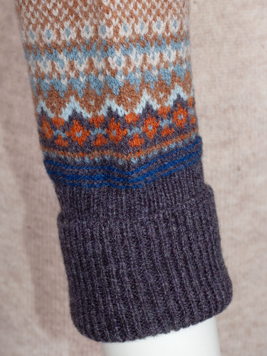 Eribè Knitwear Alpine Dress, Taurus, beige, Strickkleid, Norwegermuster #4