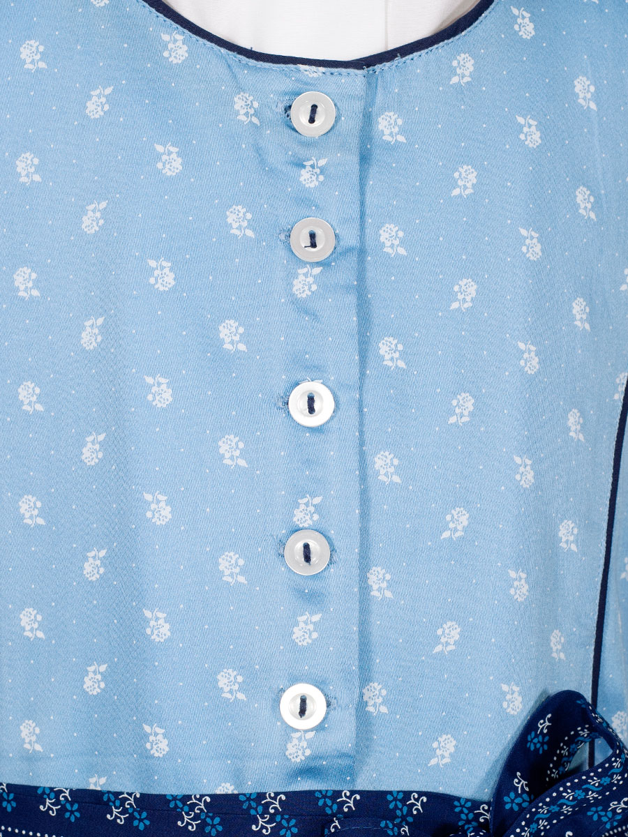 Ederer Kinder-Dirndl, Mädchen, blau-hellblau, mit Bluse #2