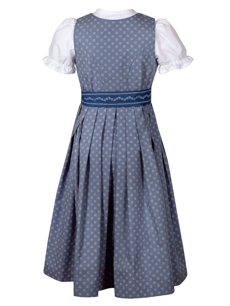 Hammerschmid Kinderdirndl Wallersee, blau geblümt, mit Bluse #2