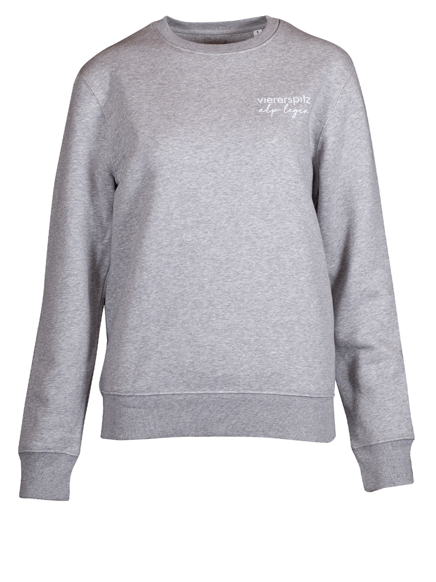 Viererspitz Cambi Sweater unisex, Flanell hellgrau, Biobaumwolle #2