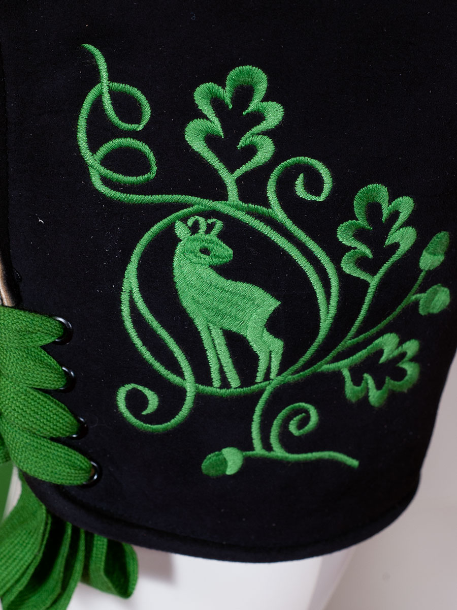 hausg´macht Lederhose Originaltracht kurz Schliersee gras #5