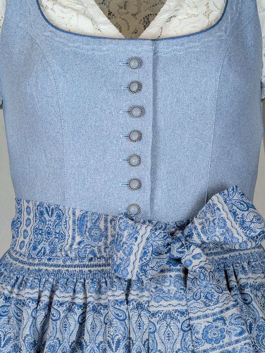Hammerschmid Dirndl Koflersee, blau gemustert, festlich, 80lg #7