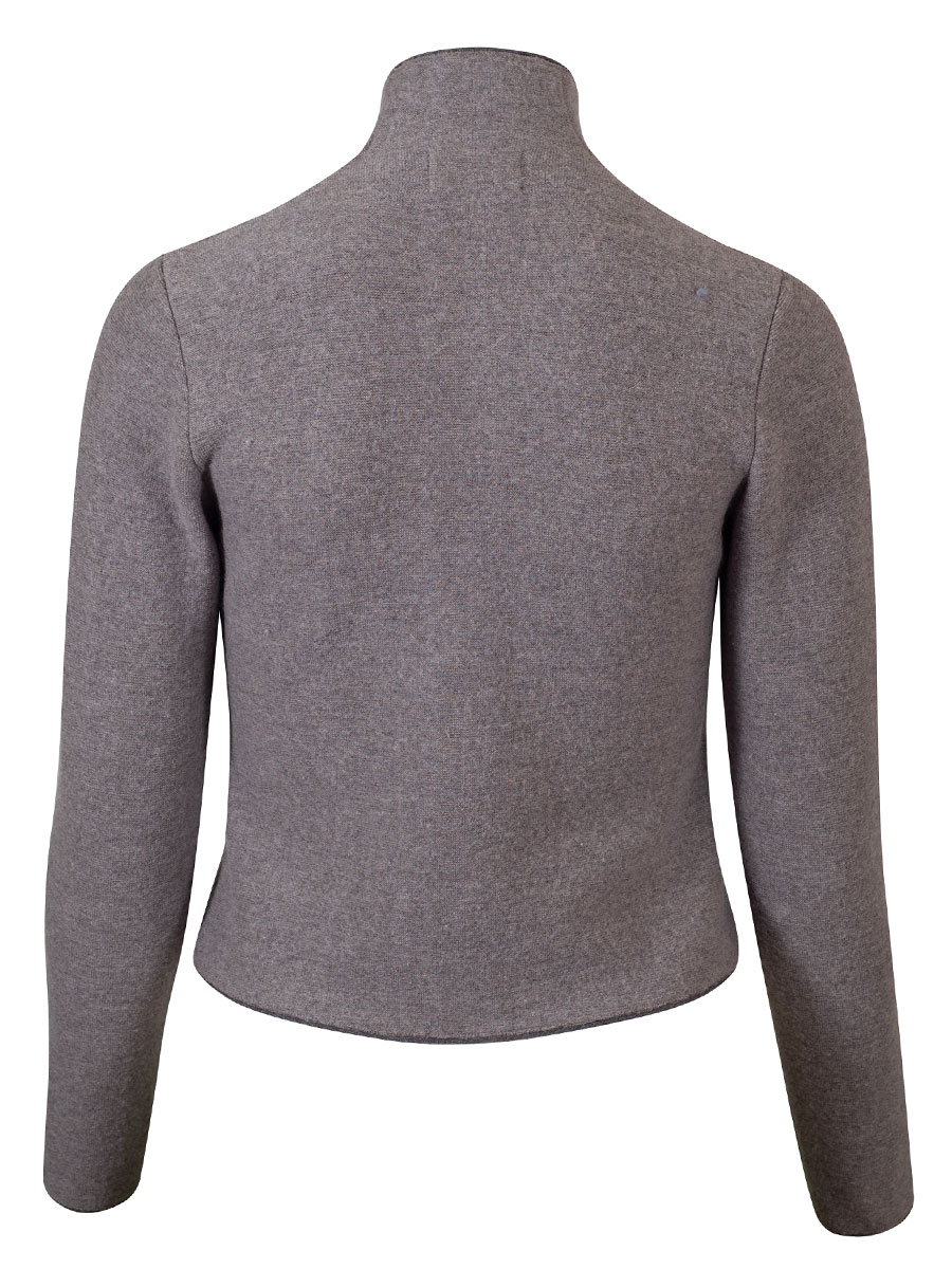 Stapf Walkjacke Bruna, Sommerwalk, grau, Kelchkragen #3