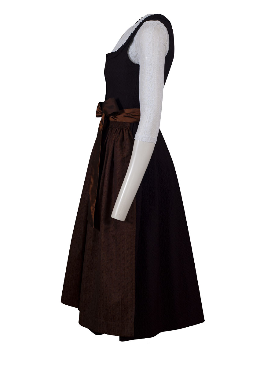 Hammerschmid Koflersee Dirndl, schwarz-braungold, festlich, 80lg #2