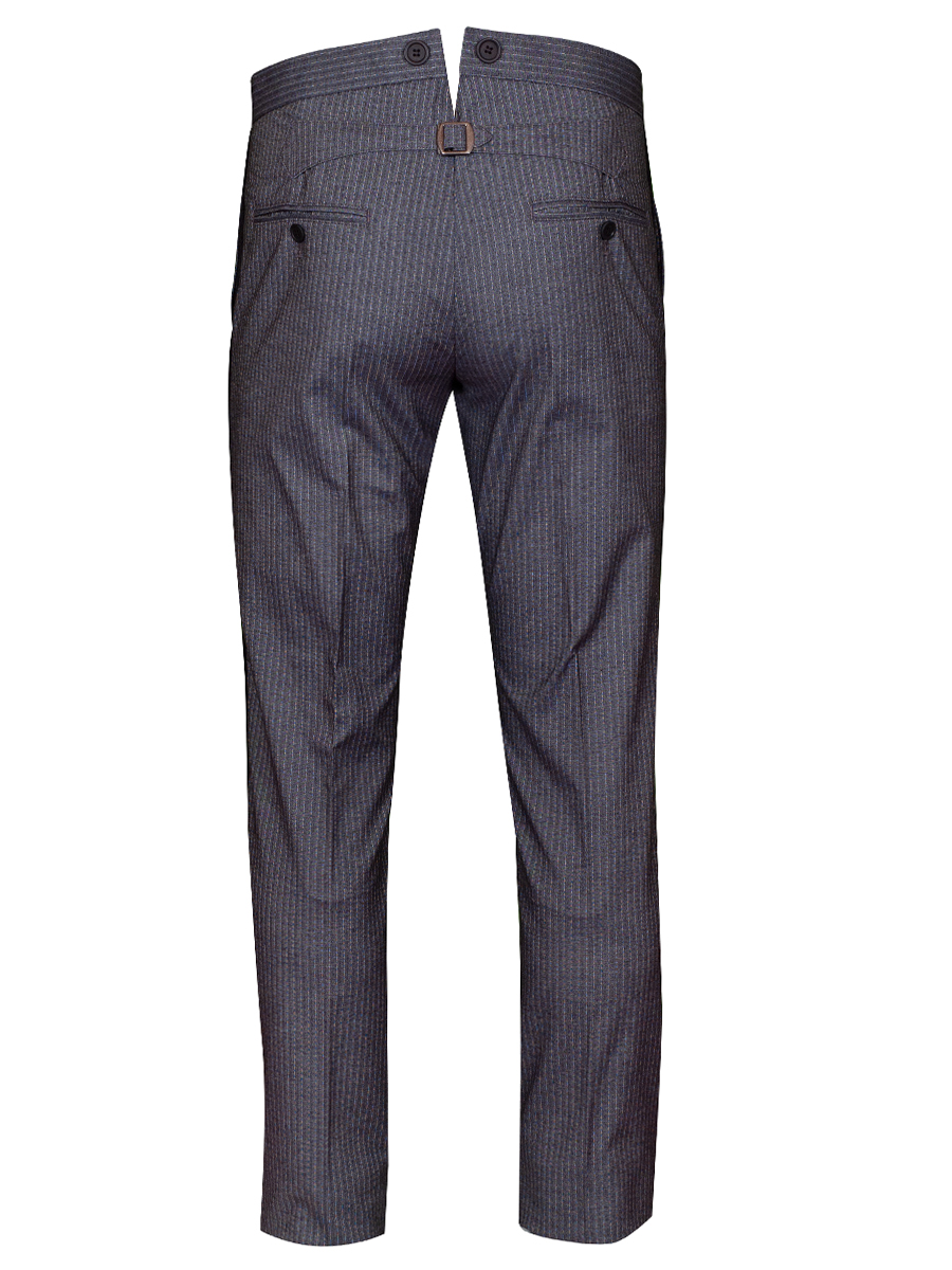 Hammerschmid Stresemannhose Aschau, grau gestreift, elegant #3