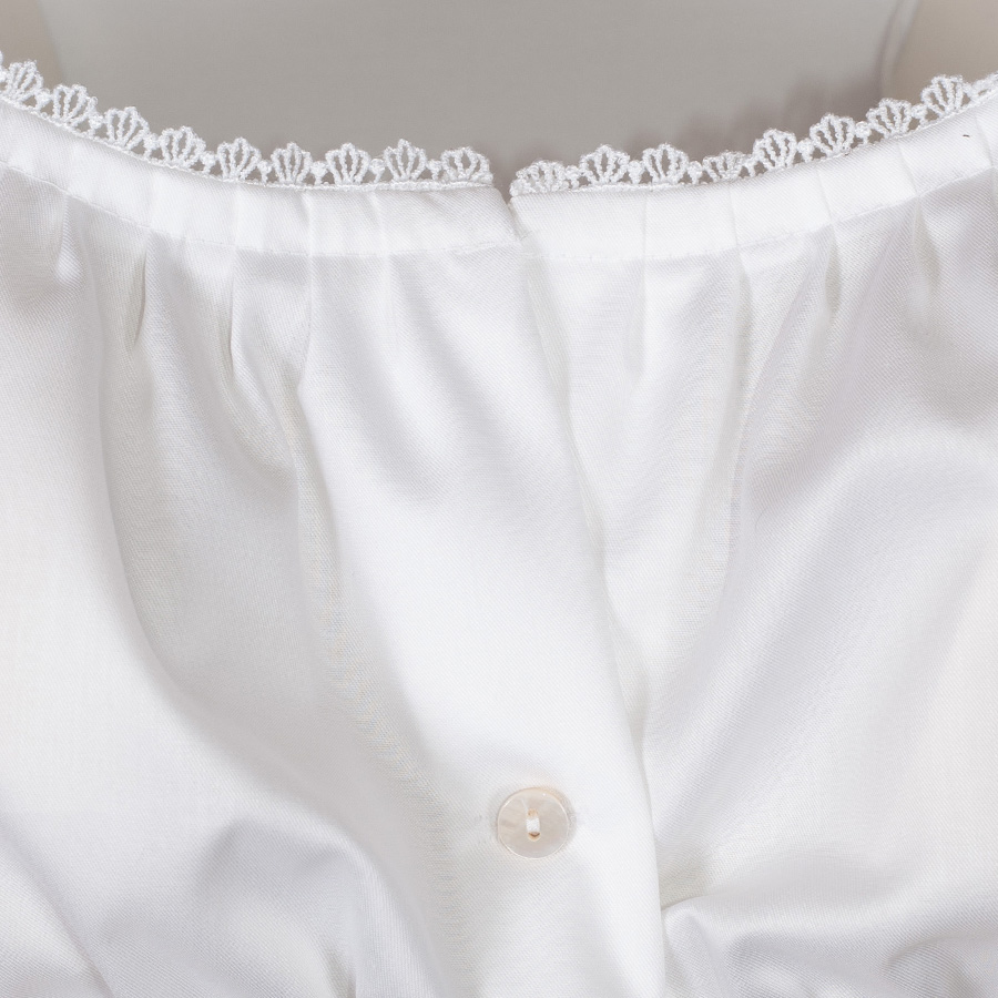 Waldorff Dirndlbluse Ronja, weiß, 3/4-Arm, Spitzenarme #3