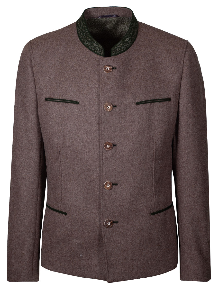 hausg'macht Lodenjoppe Erno, braun, Slim Fit #1