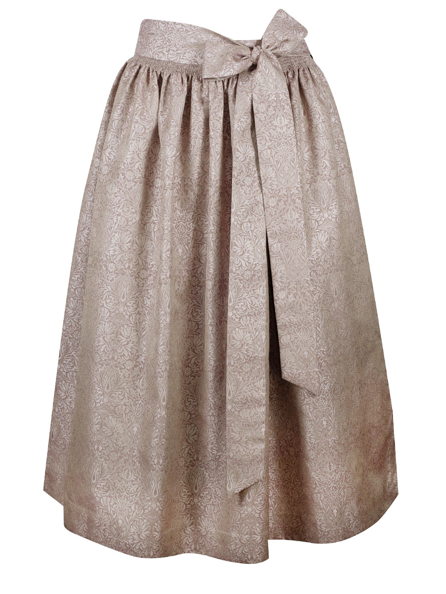 Hammerschmid Schürze, beige, gemustert, festlich, 77cm #1