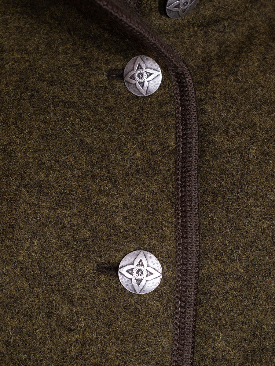 Schloß Orth Kurzmantel Frauke, oliv, Flauschloden #7