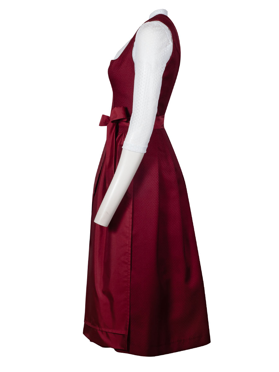 Wenger Fest-Dirndl Sophie, kirschrot, 80lg #2