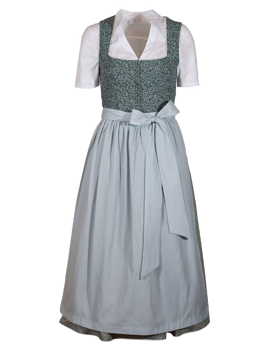 Kinga Mathe Leinen-Dirndl Viola, smaragd-grün, 80lg #1