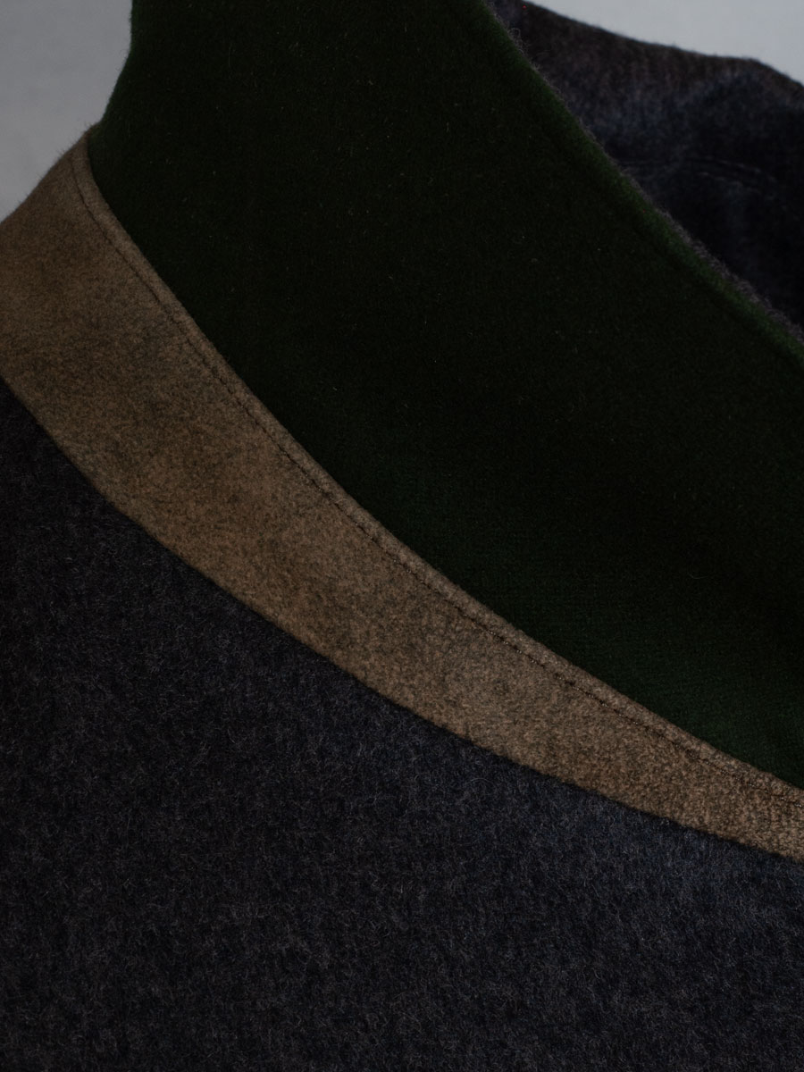 Kaiseralm Lodenmantel Windach, anthrazit, Hirschhornknöpfe #5