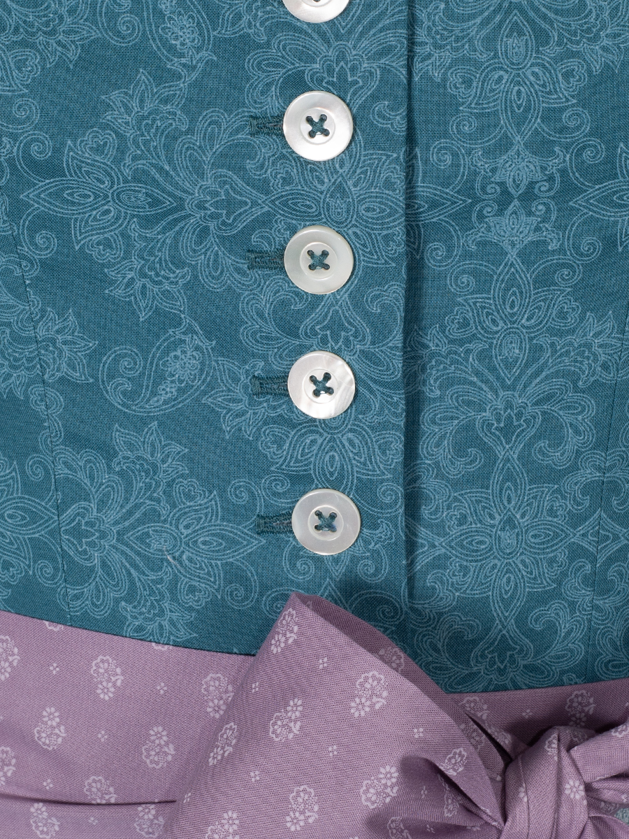 hausg'macht Dirndl Pillersee, petrol, 80lg #4