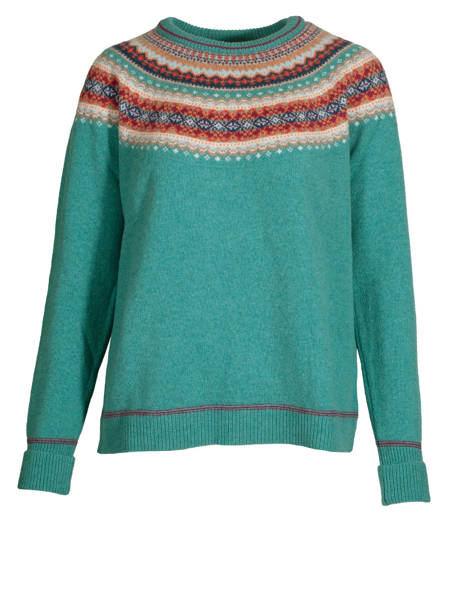 Eribè Knitwear Alpine Breeze Sweater, emerald, türkisblau, oversize #1