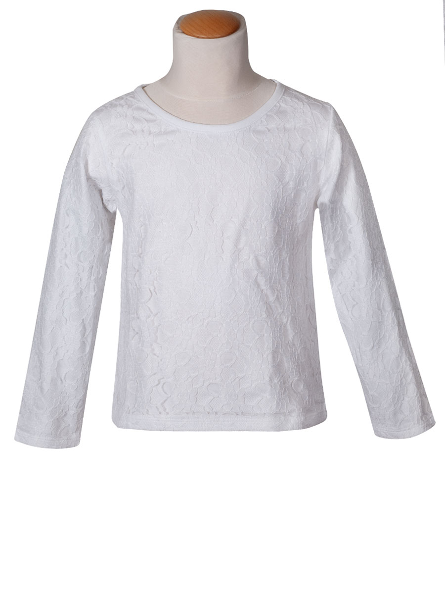 Isar Trachten Mädchen Langarmshirt, Spitze #1