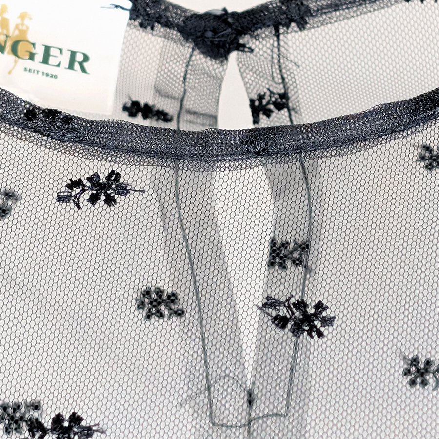 Wenger Dirndlbluse Isabella, Spitze, schwarz #2