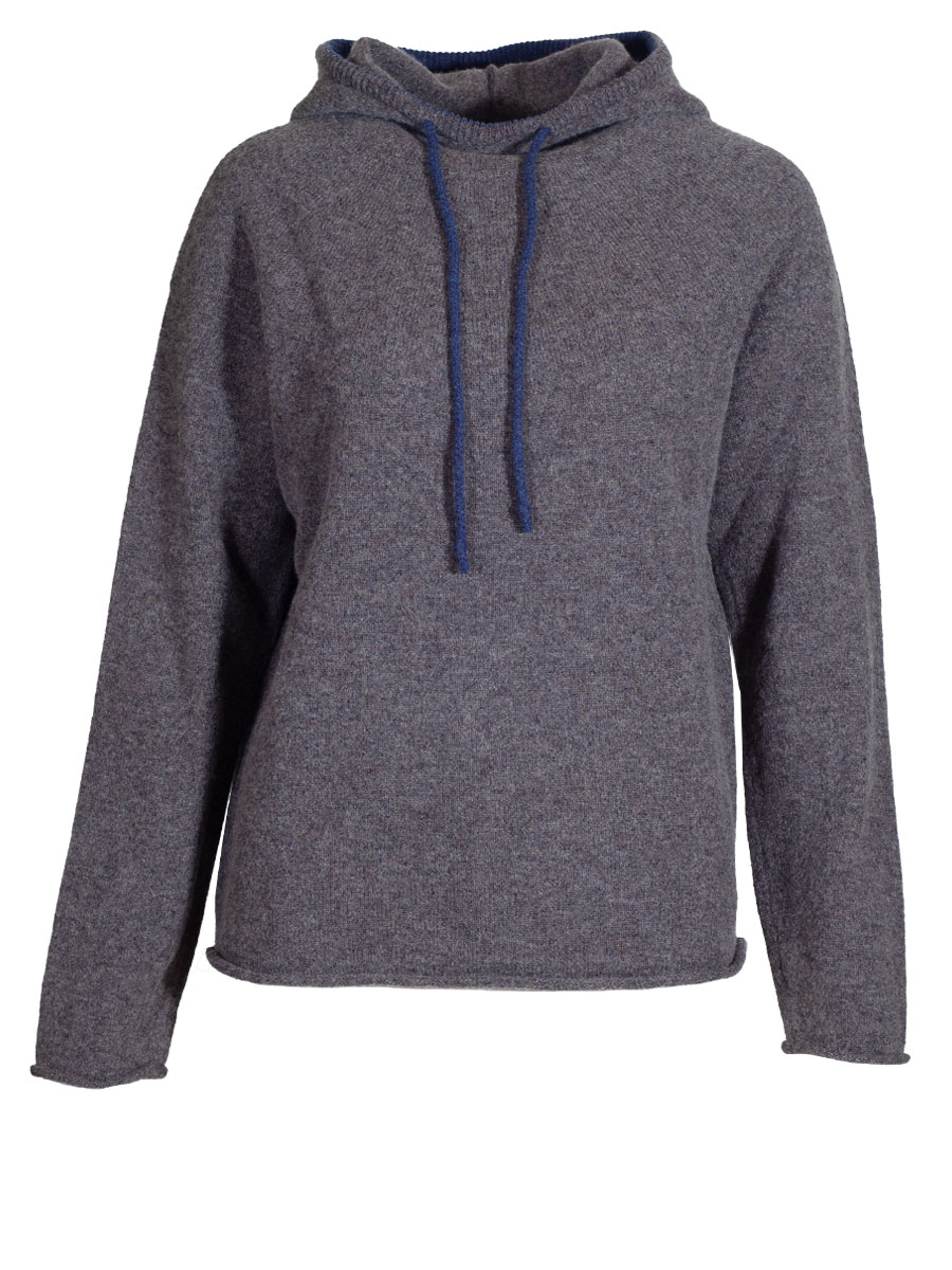 Eribè Knitwear Corry Hoody, Unisex, Kapuze, cliff, grau-blau #1