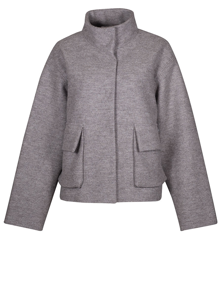 Wollgwand Kastenjacke Milli, beigemeliert #1