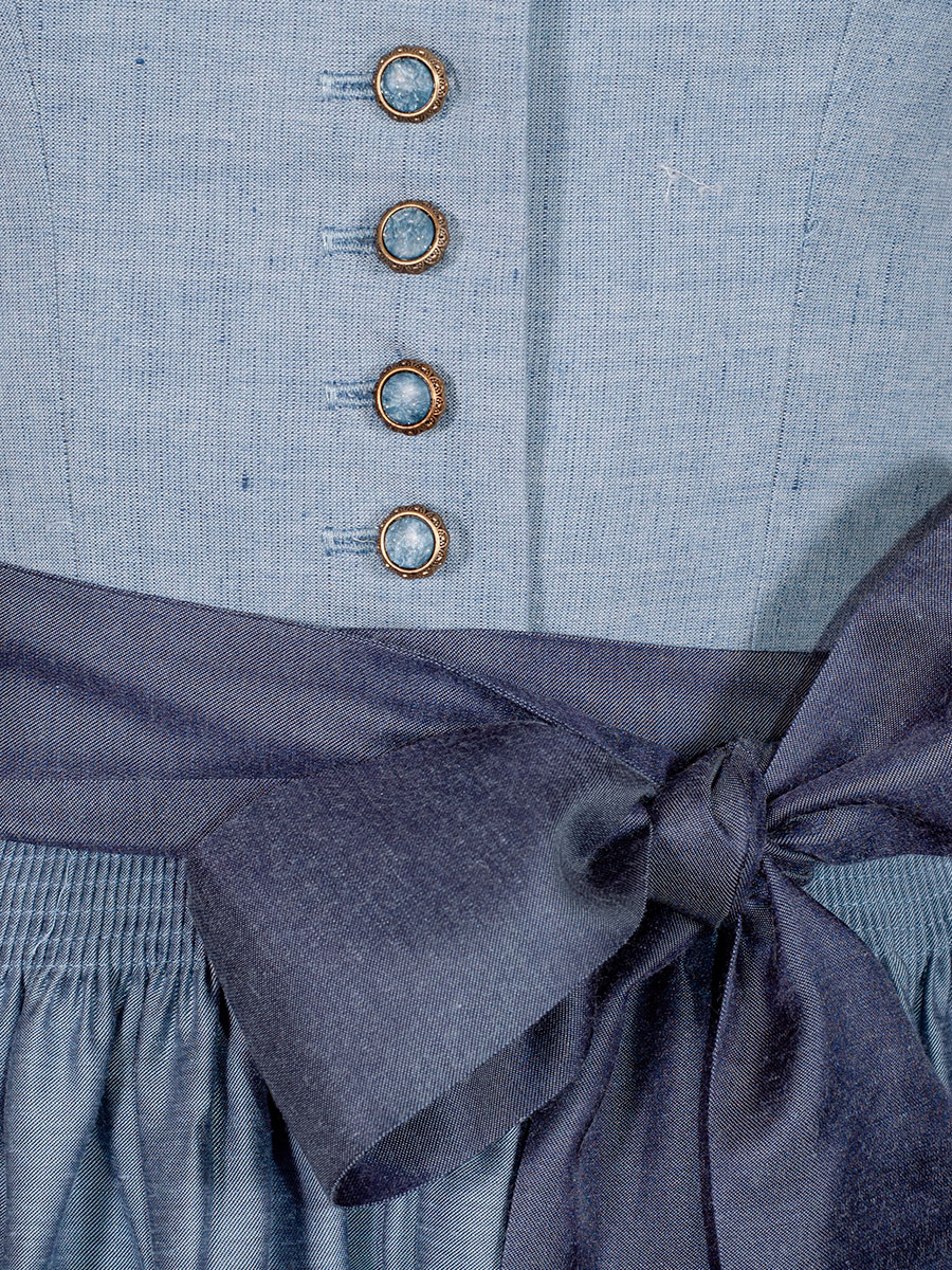 Hammerschmid Dirndl Pillersee, blau, Stretchoberteil,70lg #4
