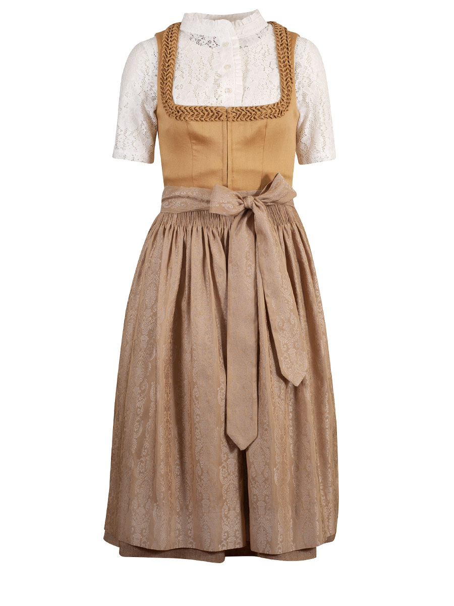 Gottseidank Dirndl Vreni, gold, hochwertig, festlich, 70cm #2