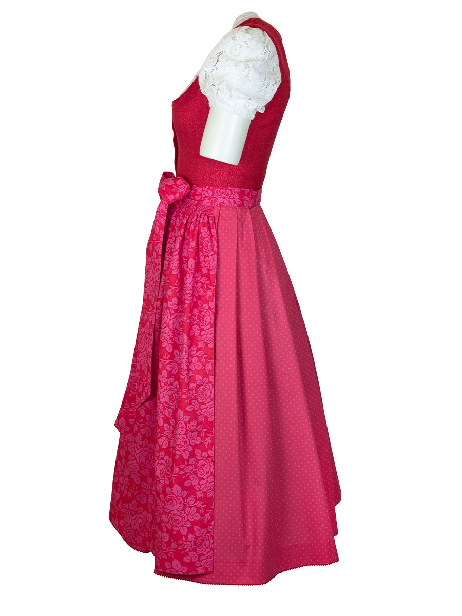 Hammerschmid Dirndl Pillersee, pink-rot, 80lg #2