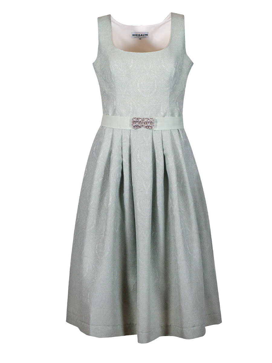 Hiebaum Damenkleid grün, festlich, Gürtel mit Schließe #1