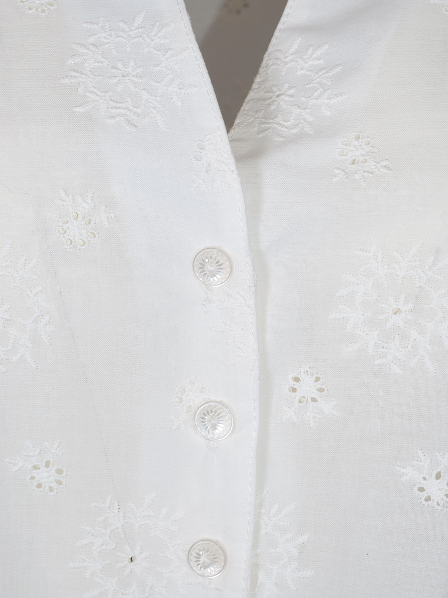 Country Line Bluse 3/4-Arm, creme, Blumenstickerei #2