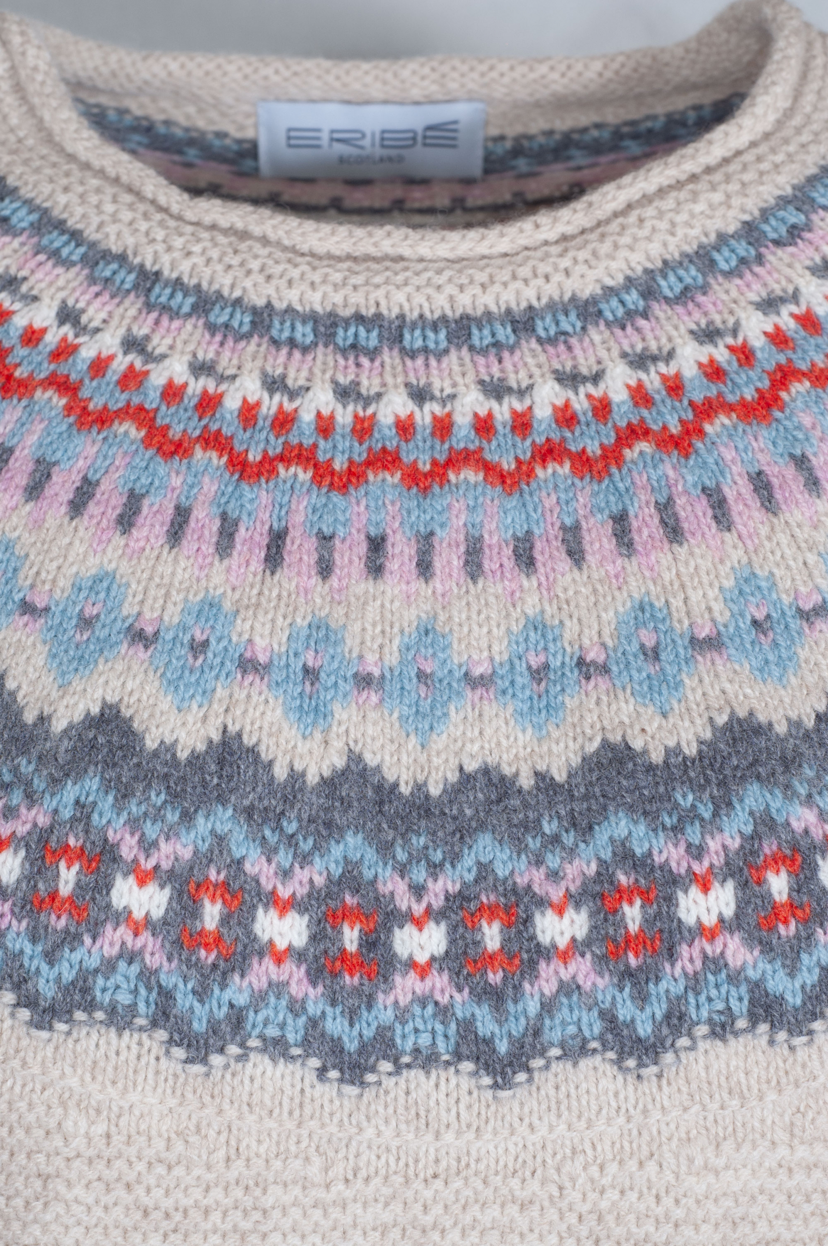 Eribè Knitwear Stonybrek Sweater honeysuckl, beige-blau #3