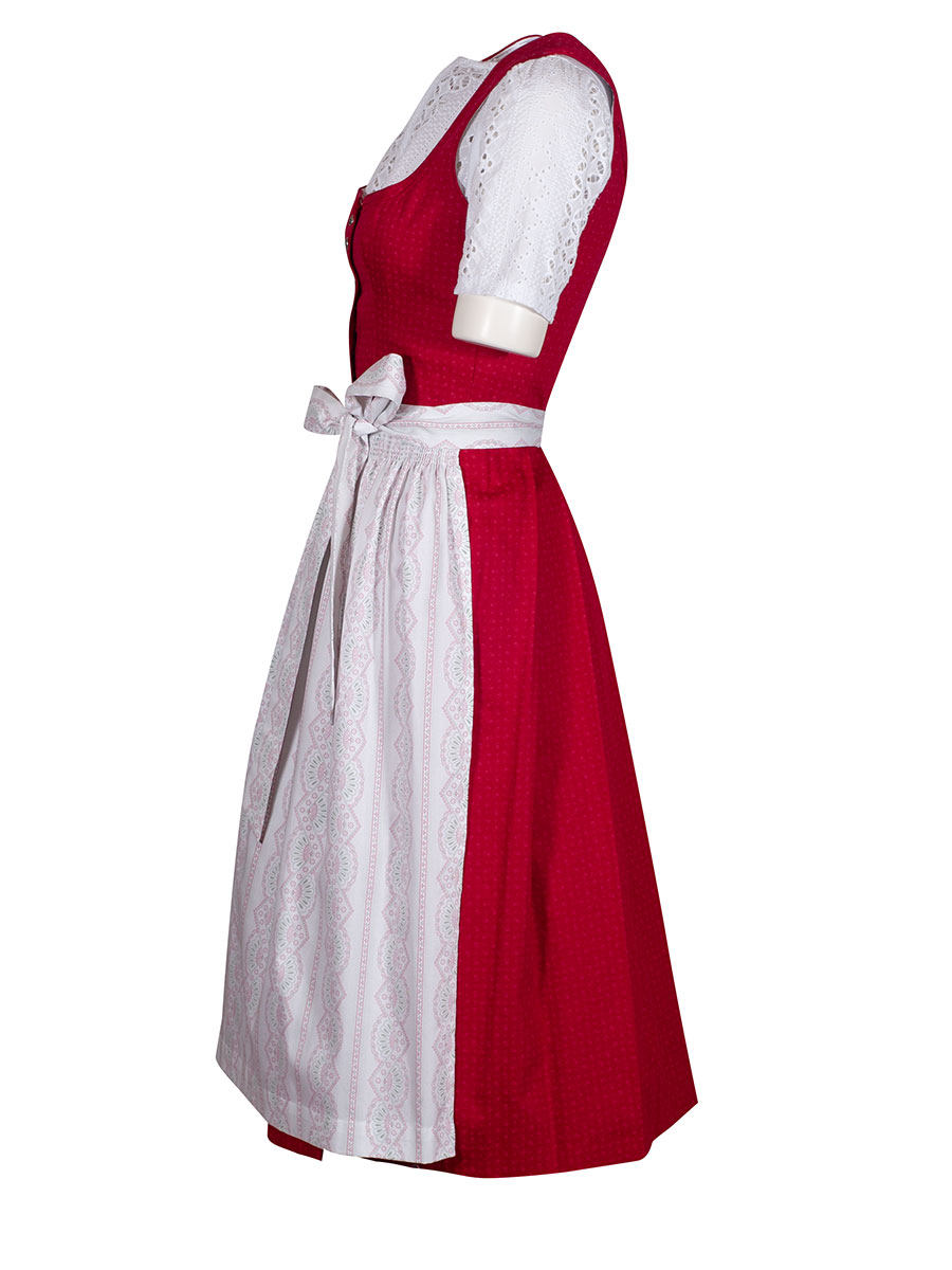 Wenger Ulla Baumwolldirndl, kirschrot, 70cm #2