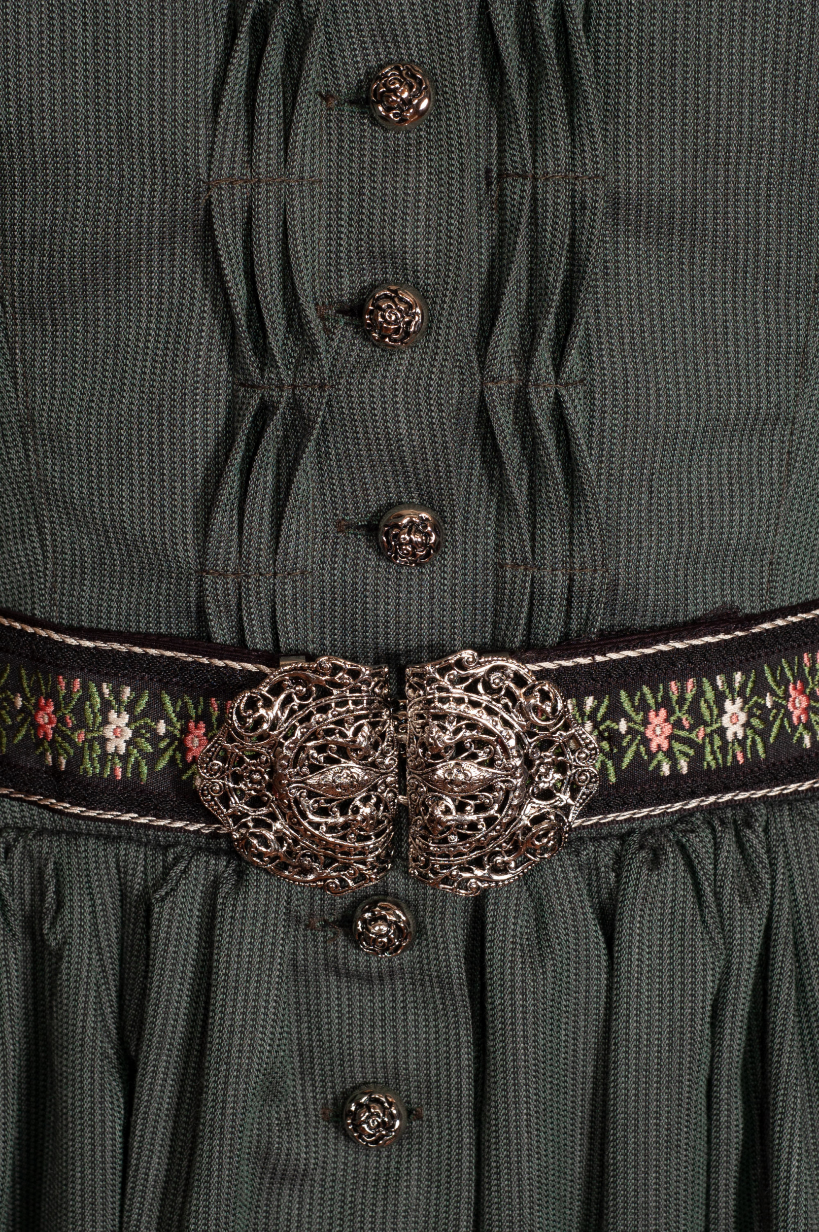 Anno Domini Kleid Marianne, seegrün, hochgeschlossen #3