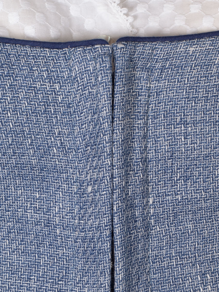 KINGA MATHE Dirndl Thea, blau, Leinenmieder, 80lg #8