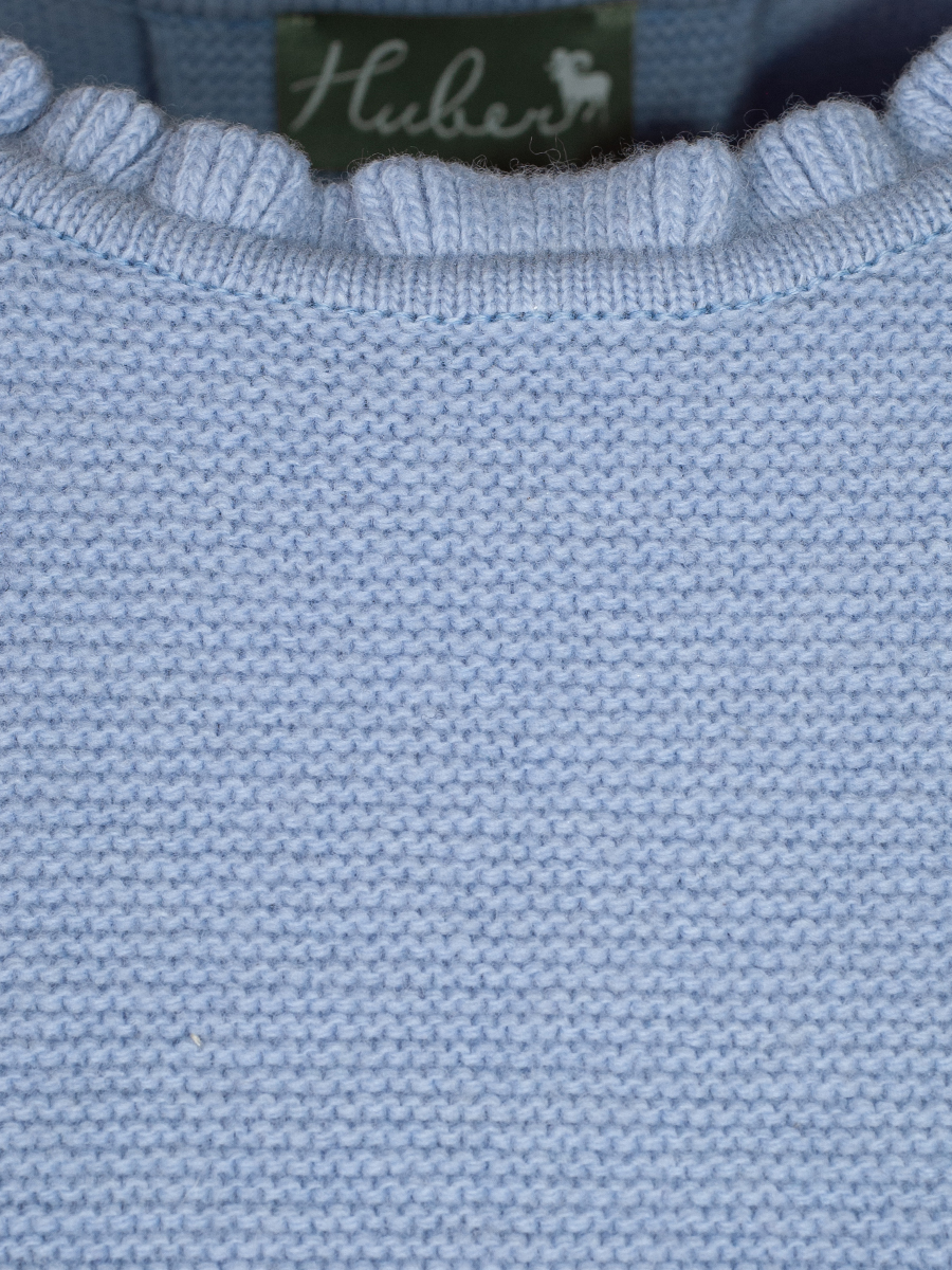 Huber Strickpullunder Eiriki, eisblau, Rückenfalte #2