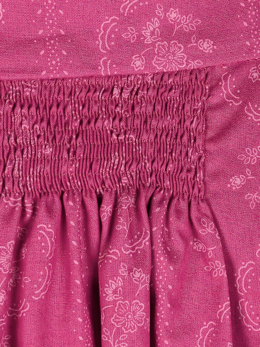 Berwin & Wolff Faltenrock, pink, Blumenmuster #2