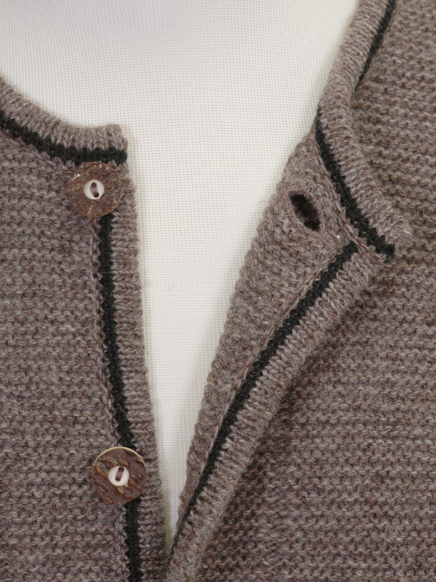 Jesse Strickjacke altbraun-tanne glatt gestrickt #4