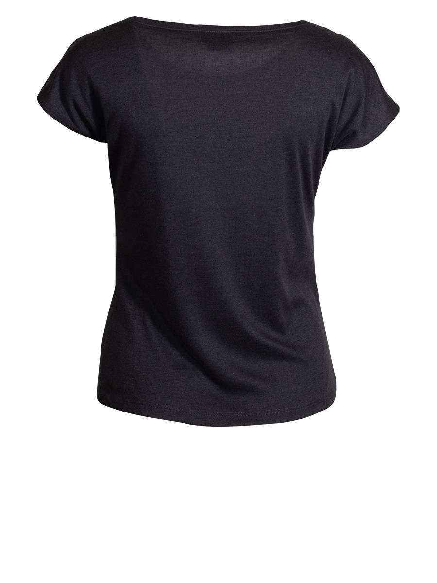 Berwin & Wolff T-Shirt, grau, mit Spitzeneinsatz #2