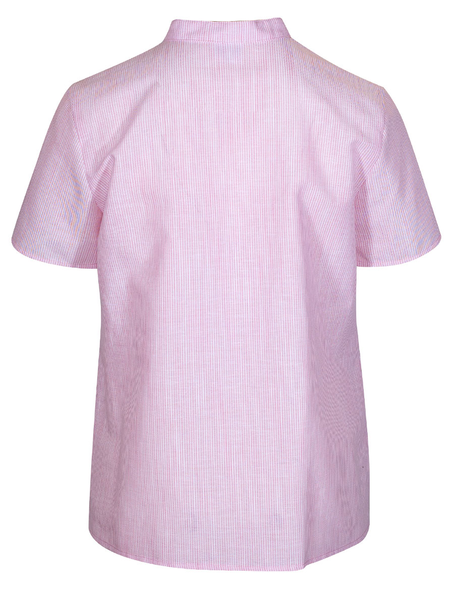 Berwin & Wolff  Damenbluse, rosa gestreift, Stehkragen, Schlupfbluse #2