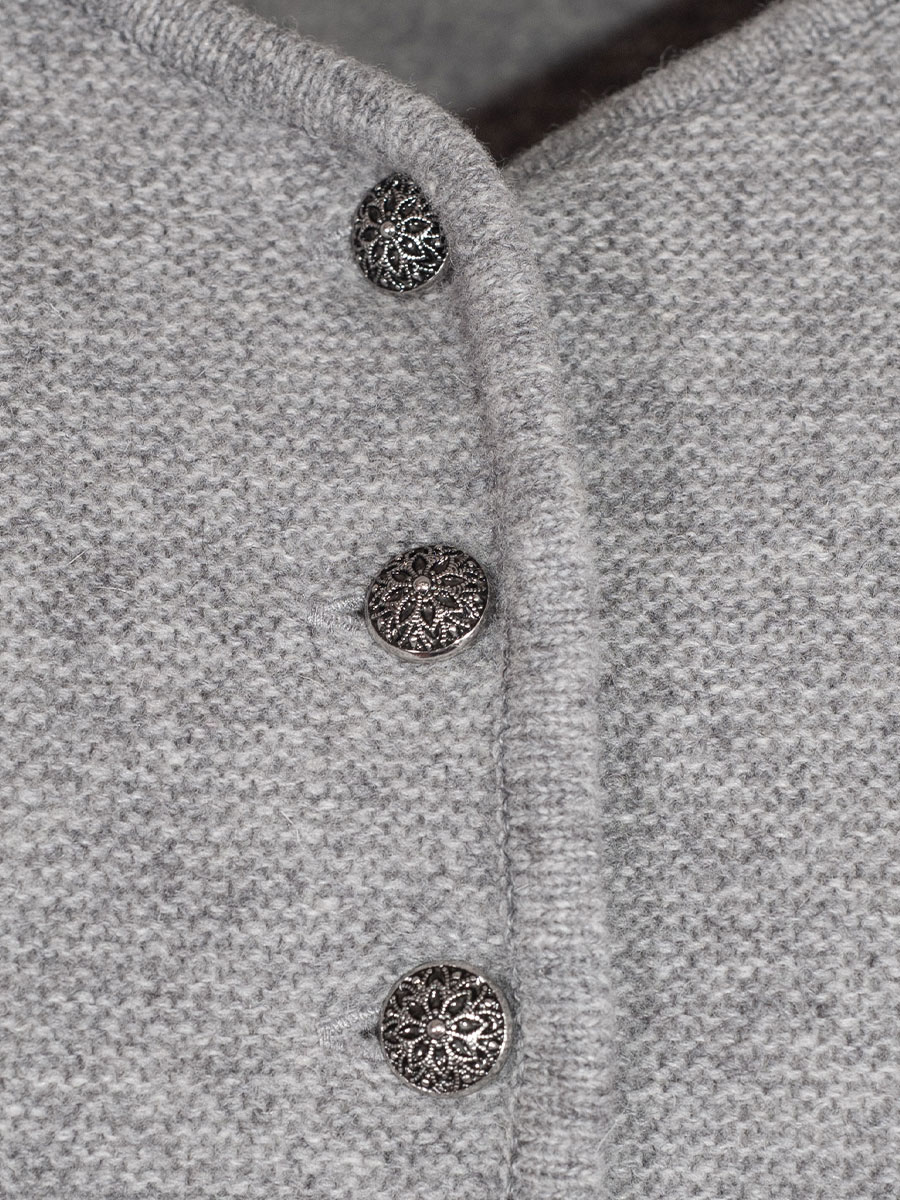 Huber Strickjacke Kana, grau, kurz #3