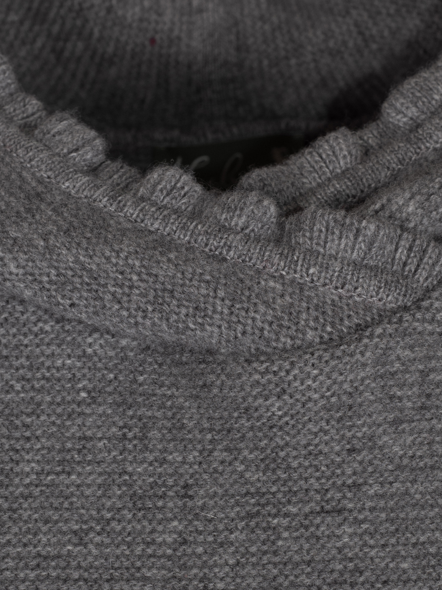Huber Strickpullunder Eiriki, grau, Kapuze #2
